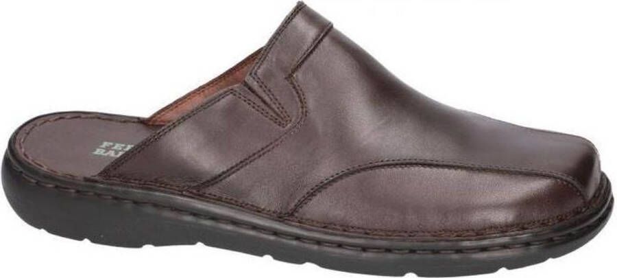 Fbaldassarri -Heren bruin donker pantoffel slippers - Foto 1