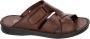 Fbaldassarri -Heren bruin pantoffel slippers - Thumbnail 1