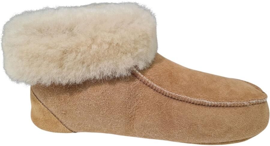 Fellhof 3101 Cognac Uniseks merinowol Pantoffels