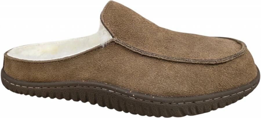 Fellhof 3540 Cognac Pantoffels Dichte Sloffen Cognac Suede Heren Cogna