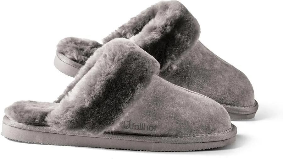 Fellhof Komfort dames pantoffels (Grijs)