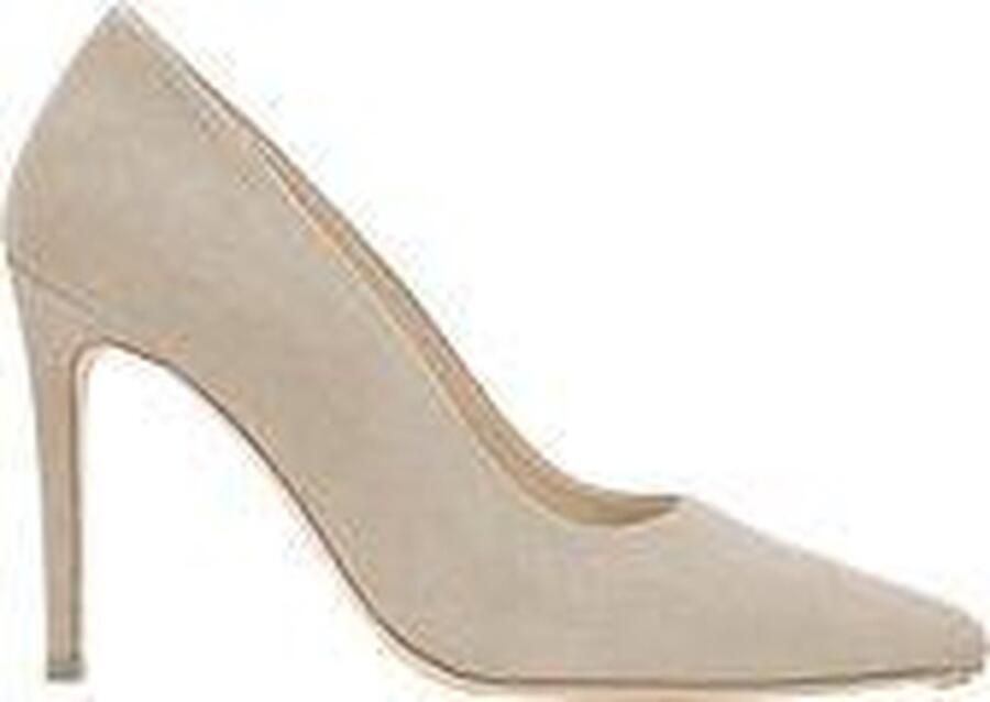 FERAGGIO Dames Nude Beige Suede Pump Dames Hakken Schoenen Comfortabele Hakken Memory Foam Caffe Latte 10 cm hak