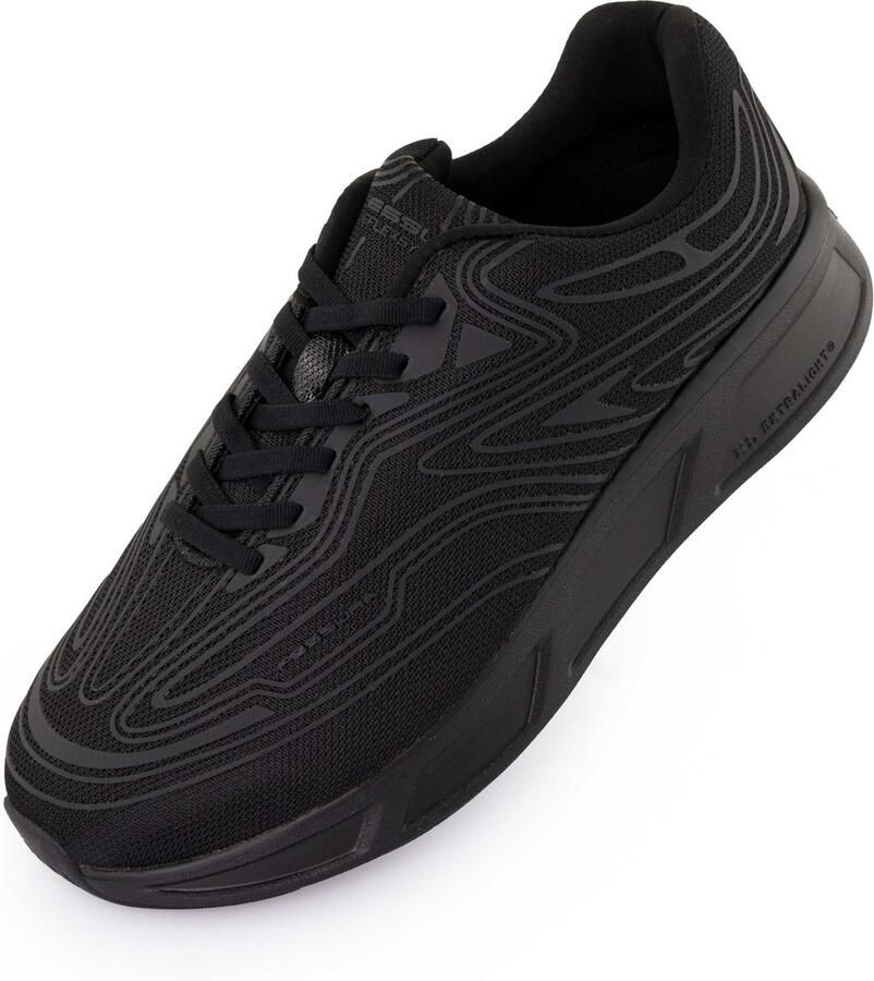 Fessura Unisex schoenen wmns runflex 01 canvas zwart zwart