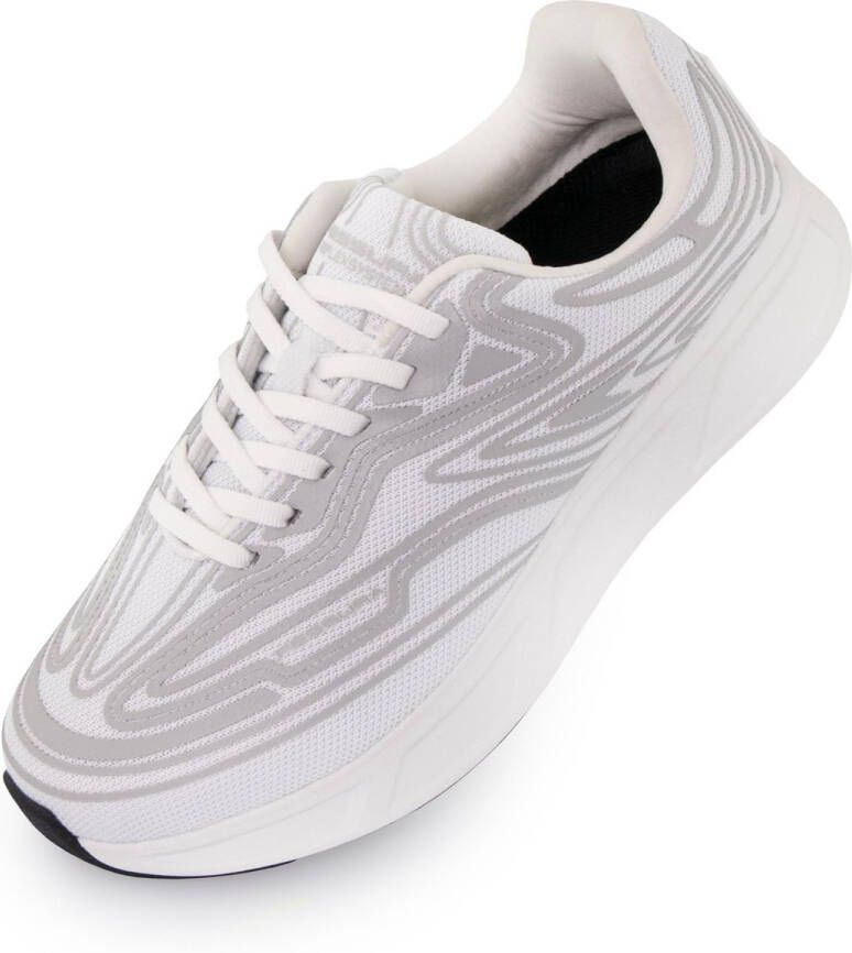 Fessura Unisex schoenen wmns runflex 01 canvas wit-zwart wit-ijs wit