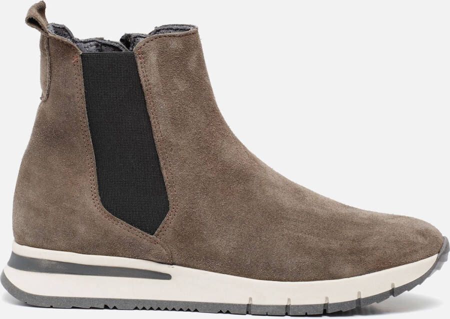 Unrivalled Quality and Value 100% Authentic Easy Return Feyn Schoenen  Enkellaarzen Chelsea Feyn Feyn Enkellaarsjes Taupe Suede 182507