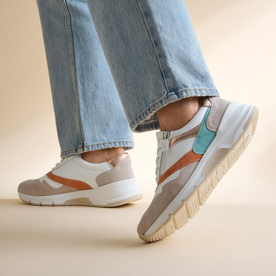 Feyn Jasmin Sneakers beige Leer