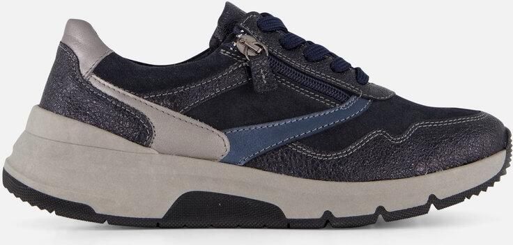 Feyn Jasmin Sneakers blauw Suède