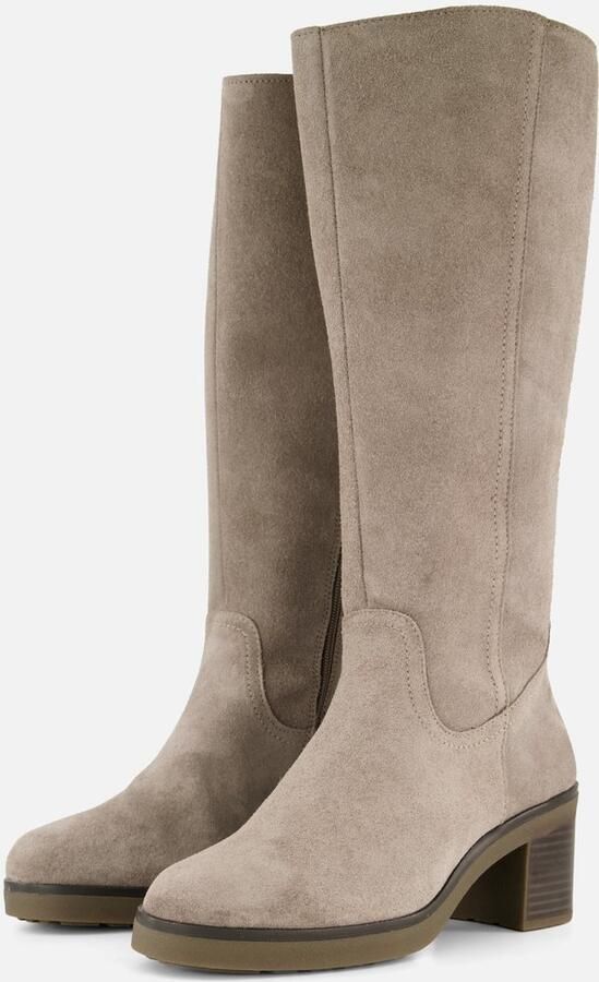 Feyn Hoge laarzen beige Suede