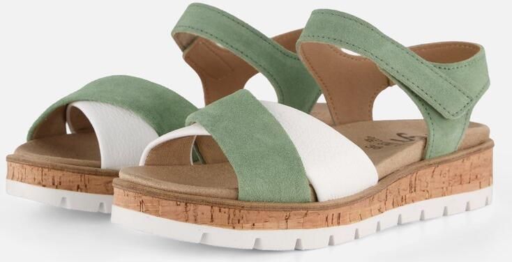 Feyn Sandalen groen Leer