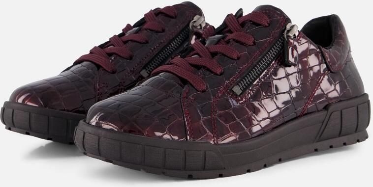 Feyn Sneakers bordeauxrood Lak