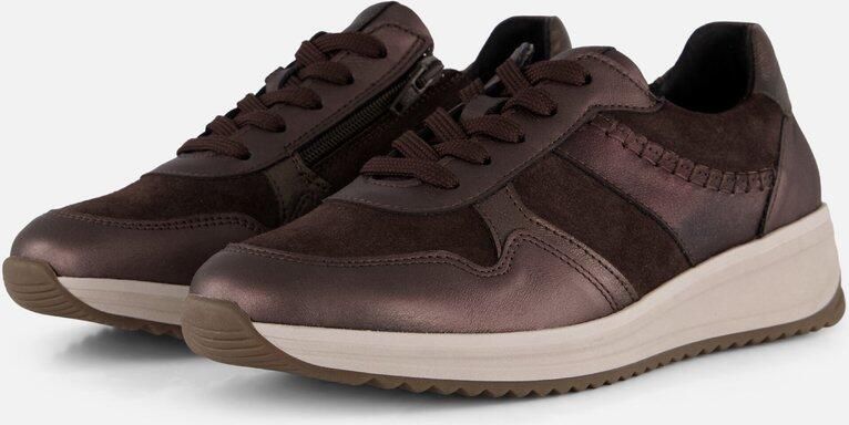 Feyn Sneakers brons Leer