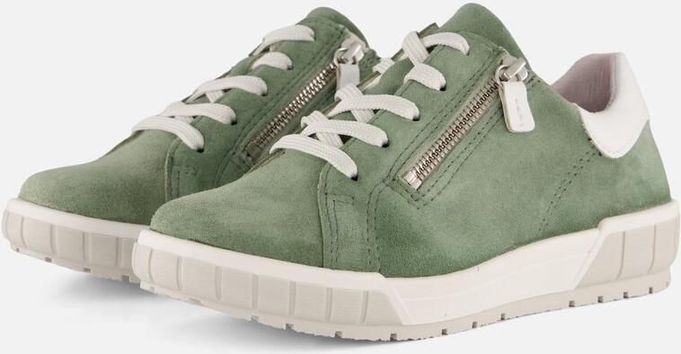 Feyn Sneakers groen Suède K-leest