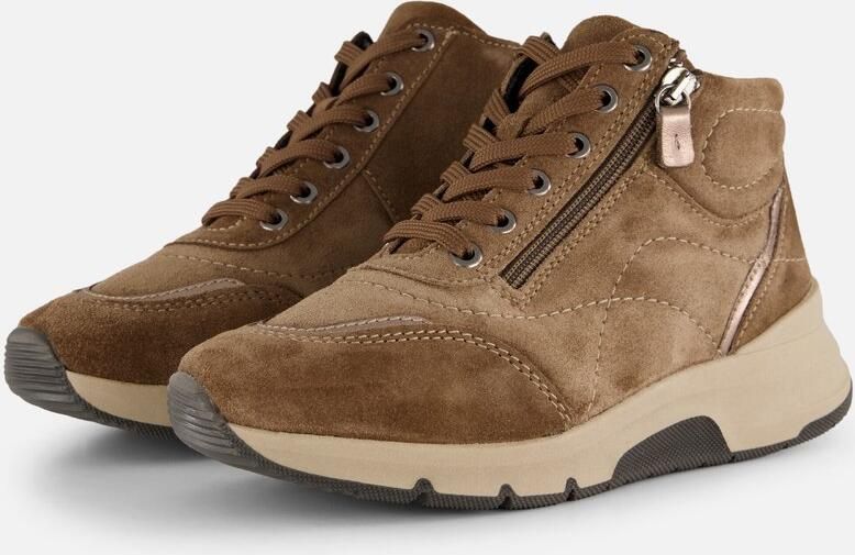 Feyn Veterboots zwart Suede