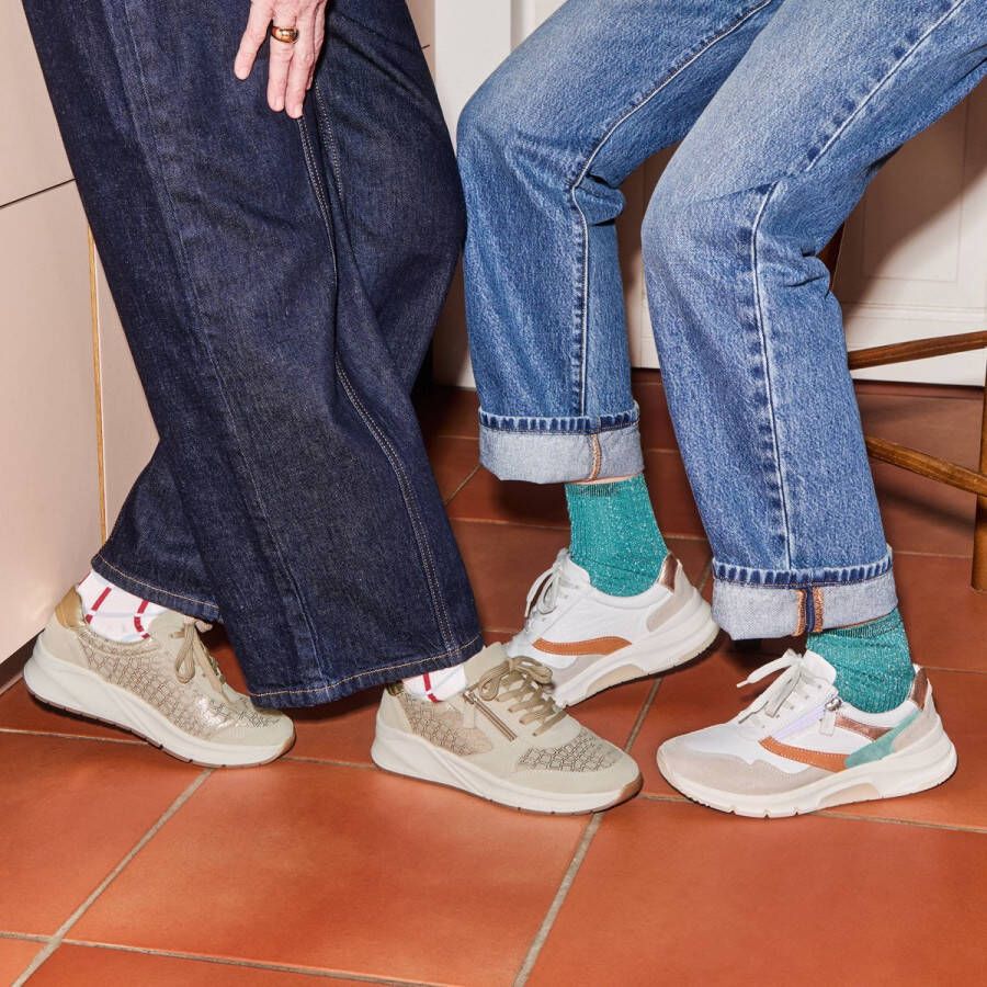 Feyn Jasmin Sneakers beige Leer