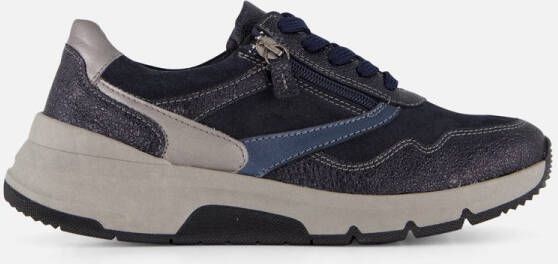 Feyn Jasmin Sneakers blauw Suede