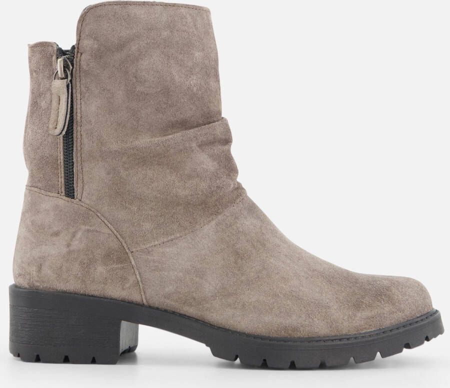 Feyn Joe Enkellaarsjes taupe Suede