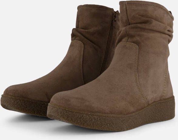 Feyn Marina Enkellaarsjes taupe Suede