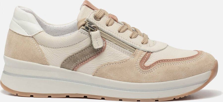 Feyn Sneakers Beige Suede 101515 Dames Suède - Schoenen.nl
