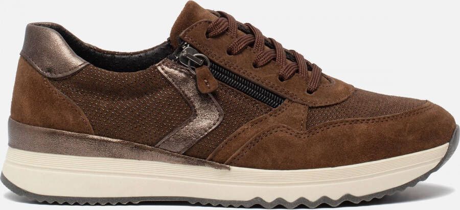 Feyn Sneakers Bruin Leer 108509 Dames Leer - Schoenen.nl