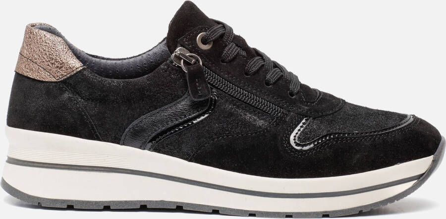 Feyn Sneakers Zwart Suede 102506 Dames
