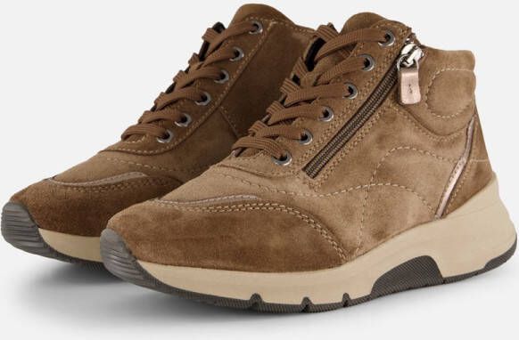Feyn Veterboots zwart Suede