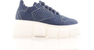 Fiamme damessneaker chunky zool jeans blauw