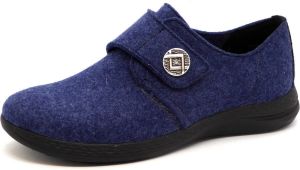 Fidelio Dames Pantoffel 526412-09 Jeansblauw Wijdte H ½