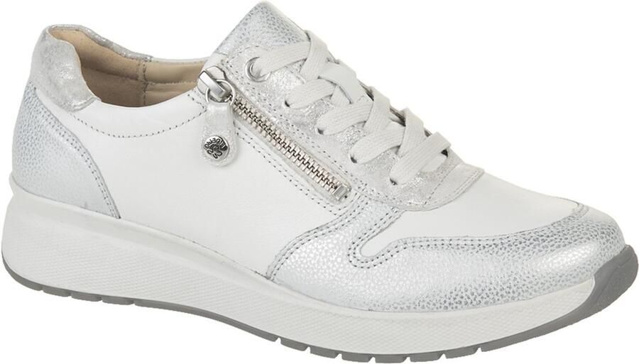 Fidelio Veterschoen Rits Heaven Wijdte H Zilver Wit Combi