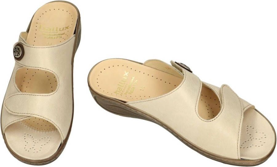 Fidelio Hallux -Dames beige slippers & muiltjes