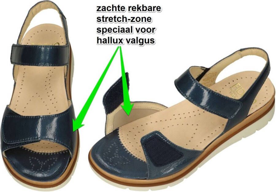 Fidelio Hallux -Dames blauw donker sandalen