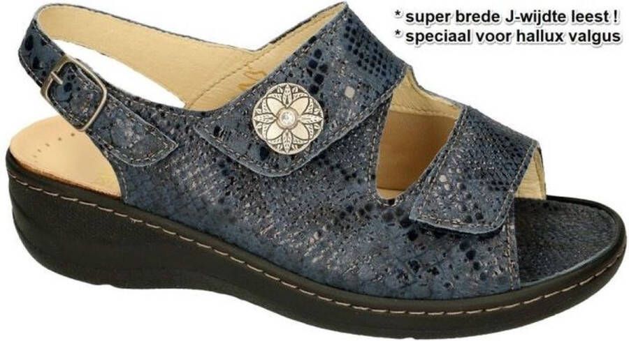 Fidelio Hallux -Dames blauw donker sandalen