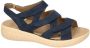 Fidelio Hallux -Dames blauw donker sandalen - Thumbnail 3