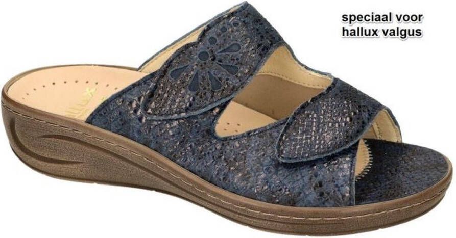 Fidelio Hallux -Dames blauw donker slippers & muiltjes - Foto 2