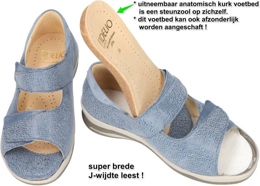 Fidelio Hallux -Dames blauw licht sandalen