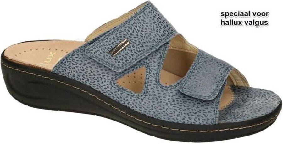 Fidelio Hallux -Dames blauw licht slippers & muiltjes