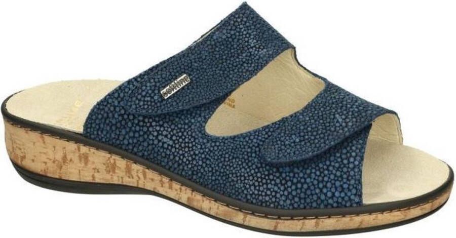Fidelio Hallux -Dames blauw slippers & muiltje
