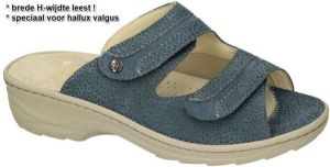 Fidelio Hallux -Dames blauw slippers & muiltjes