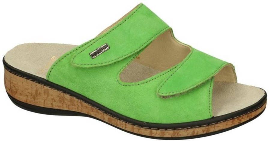 Fidelio Hallux -Dames groen slippers & muiltjes