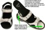 Fidelio Hallux -Dames off-white ecru parel sandalen - Thumbnail 1