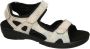 Fidelio Hallux -Dames off-white ecru parel sandalen - Thumbnail 1