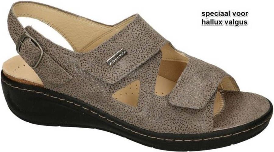 Fidelio Hallux -Dames taupe sandalen