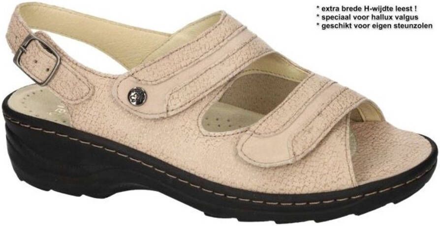 Fidelio Hallux -Dames taupe sandalen