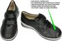 Fidelio Hallux -Dames zwart sneakers - Thumbnail 2