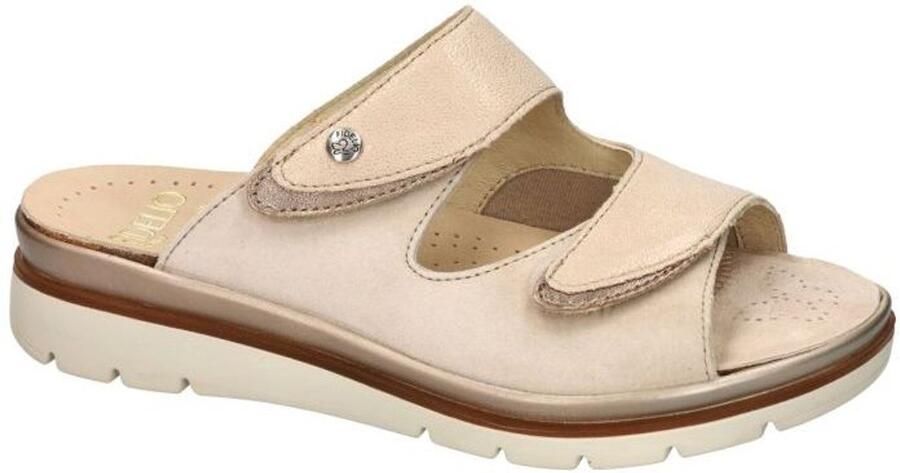 Fidelio Hallux -Dames beige slippers & muiltjes