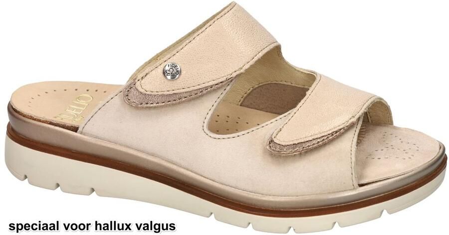 Fidelio Hallux -Dames beige slippers & muiltjes
