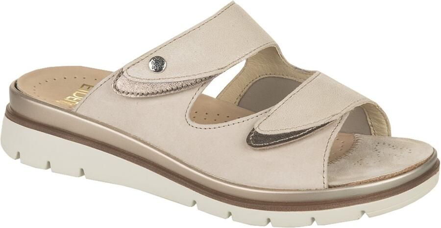 Fidelio Hallux -Dames beige slippers & muiltjes