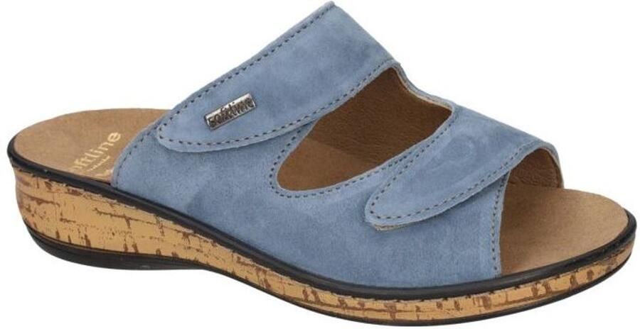 Fidelio Hallux -Dames blauw licht slippers & muiltjes