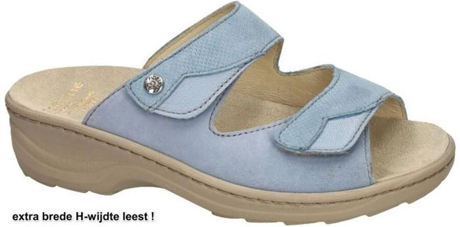 Fidelio Hallux -Dames blauw licht slippers & muiltjes