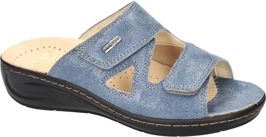 Fidelio Hallux -Dames blauw licht slippers & muiltjes