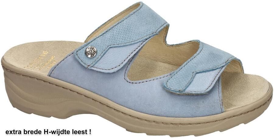 Fidelio Hallux -Dames blauw licht slippers & muiltjes